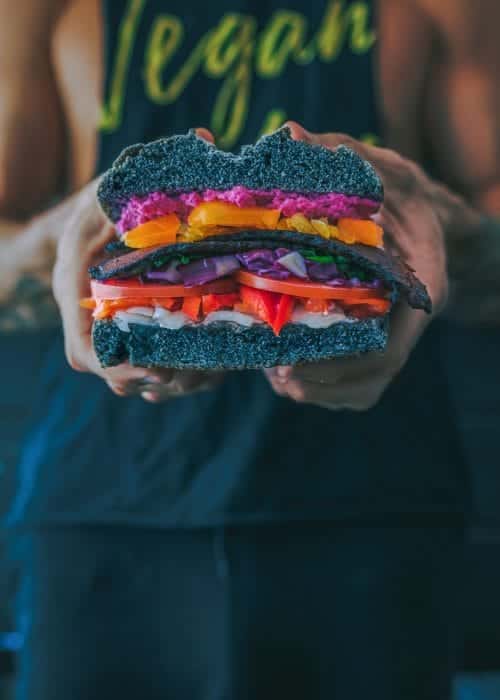 A healthy vegan burger